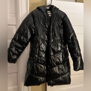 A New Day Puffer Coat, water resistant, black
